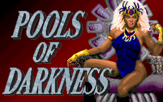 Pools of Darkness (DOS) screenshot: Title