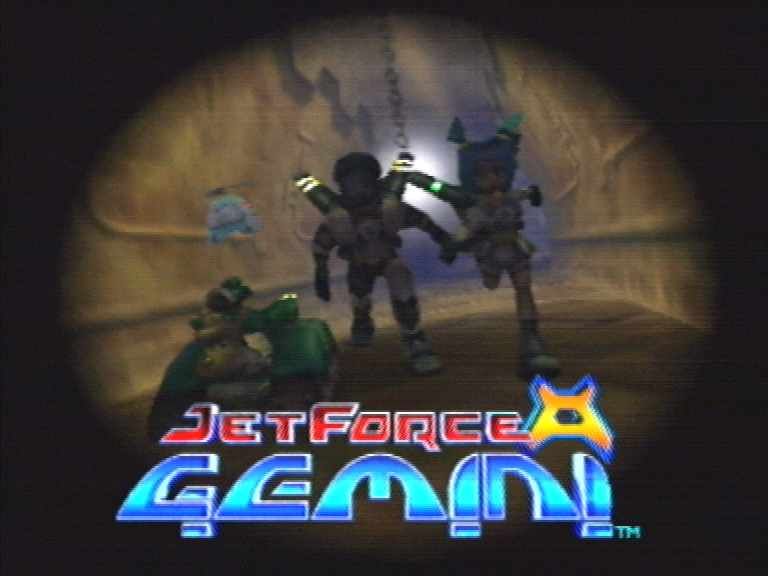 Jet Force Gemini (Nintendo 64) screenshot: The intro screen, which changes the more you complete the game.
