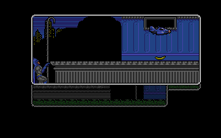 Batman: The Caped Crusader (Atari ST) screenshot: You can climb the ladders.