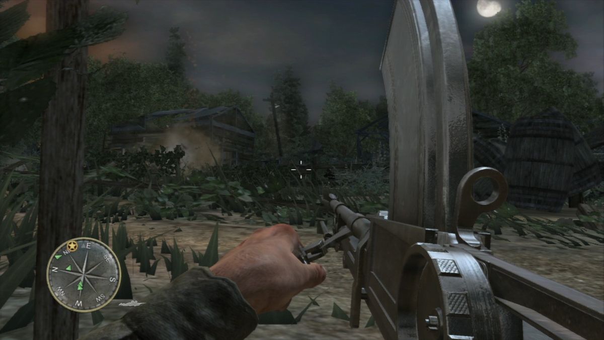 Call of Duty 3 (PlayStation 3) screenshot: Enemy took residence in the barn