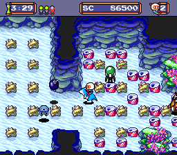 Mega Bomberman (TurboGrafx-16) screenshot: Area 3