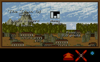 Dragon Lord (DOS) screenshot: Some towns offer rewards