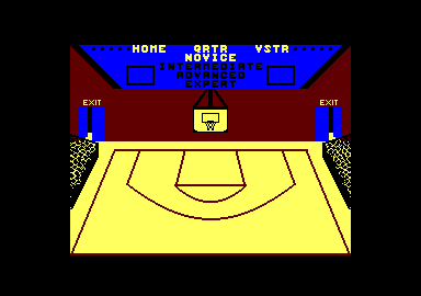 GBA Championship Basketball: Two-on-Two (Amstrad CPC) screenshot: The 4 skill levels