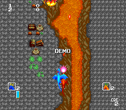 Dragon Saber: After Story of Dragon Spirit (TurboGrafx-16) screenshot: A later level from the demo