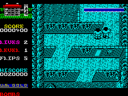 Kyros (ZX Spectrum) screenshot: Kill the enemy.