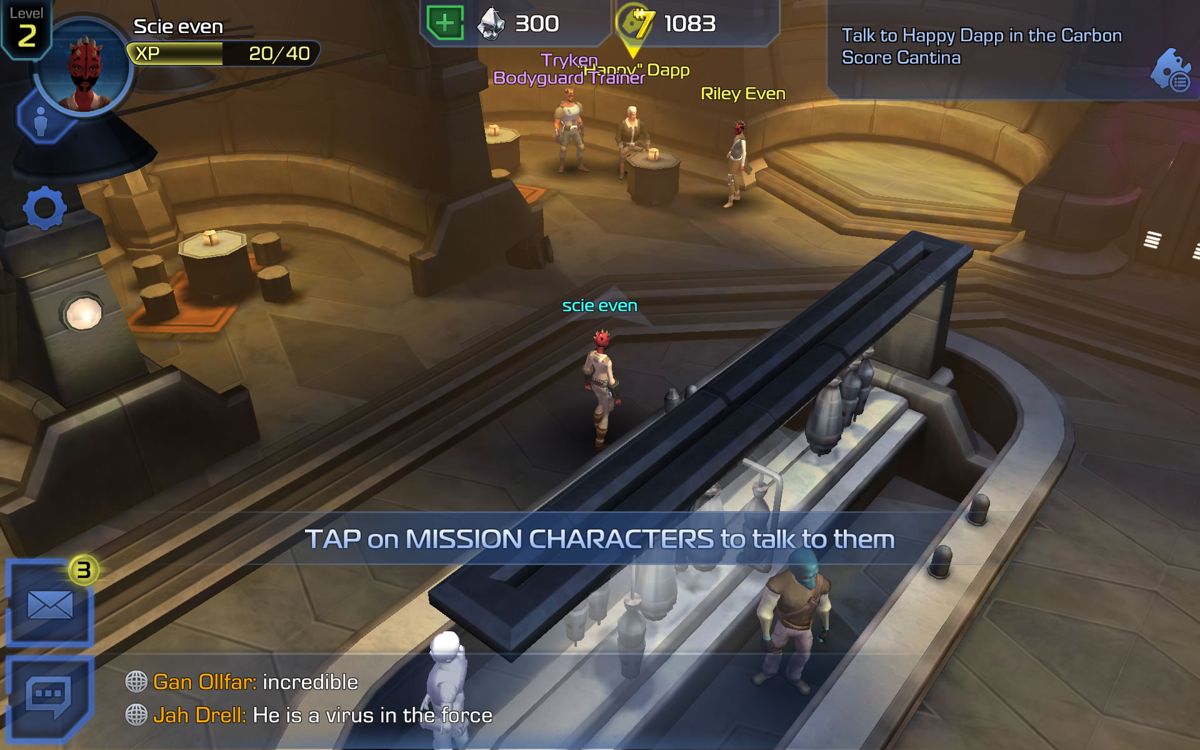 Star Wars: Uprising (Android) screenshot: The hub world