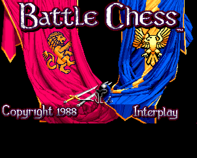 Battle Chess (Amiga) screenshot: Title screen