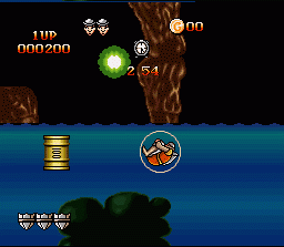 Dragon's Lair (SNES) screenshot: Traveling underwater