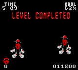 Cool Spot (Game Gear) screenshot: Level complete