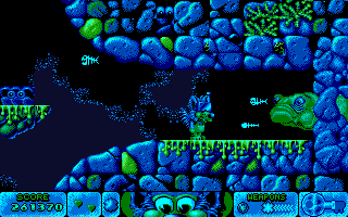 Fire & Ice (DOS) screenshot: Level 12-Tunnel Out (Boss)