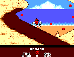 Cool Spot (SEGA Master System) screenshot: Collect the red cool spots