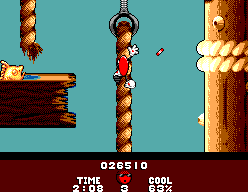 Cool Spot (SEGA Master System) screenshot: A fish enemy