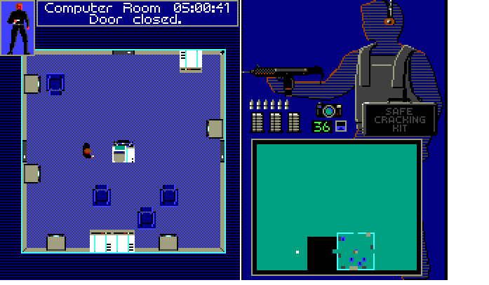 Sid Meier's Covert Action (DOS) screenshot: Man on a mission