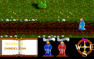 Feud (Amiga) screenshot: Road to the village.