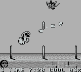 Cool Spot (Game Boy) screenshot: Jump the nails