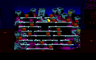 Cool World (DOS) screenshot: A map of the world