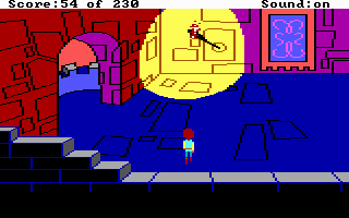 The Black Cauldron (DOS) screenshot: Inside the castle.
