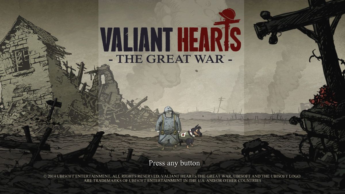 Valiant Hearts: The Great War (Xbox One) screenshot: Title Screen