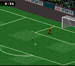 FIFA Soccer 97 (SNES) screenshot: Boni Ginzburg in control :-)