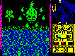 Dragon Spirit (ZX Spectrum) screenshot: Area 7 - Boss