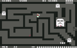 Cops n' Robbers (Commodore 64) screenshot: Got some TNT...