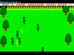 Drug Watch (ZX Spectrum) screenshot: All five drug pushers must be stopped
