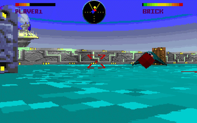 BattleSport (DOS) screenshot: In game