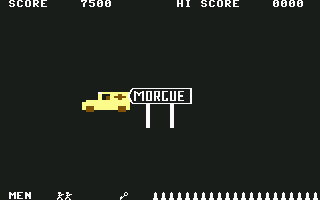Cops n' Robbers (Commodore 64) screenshot: Off to the morgue we go