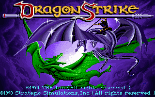 DragonStrike (DOS) screenshot: Title screen