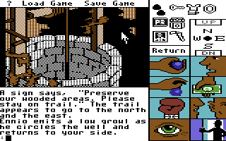 Tass Times in Tonetown (Commodore 64) screenshot: Well