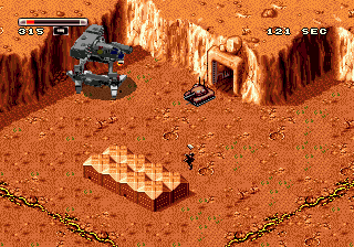 BattleTech: A Game of Armored Combat (Genesis) screenshot: Aren't you ashamed to shoot at such little tanks?