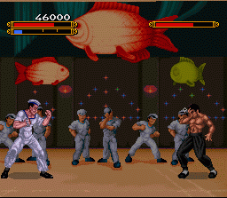 Dragon: The Bruce Lee Story (SNES) screenshot: Even "The Dragon" can get dizzy sometimes