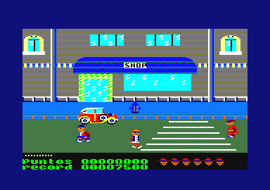 Cosa Nostra (Amstrad CPC) screenshot: Villains... kill them before the kill you!