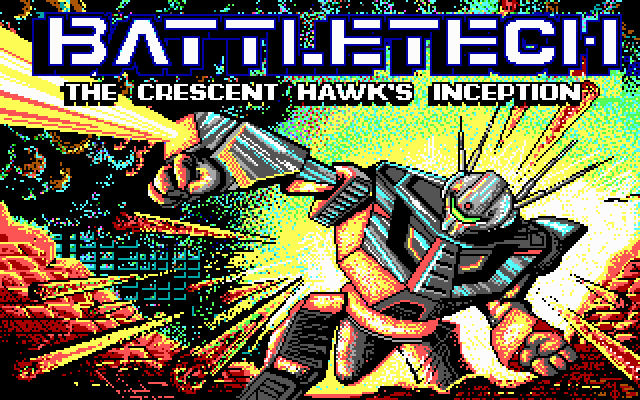 BattleTech: The Crescent Hawk's Inception (DOS) screenshot: Main title