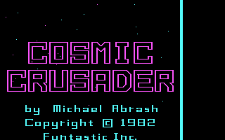 Cosmic Crusader (PC Booter) screenshot: Title Screen