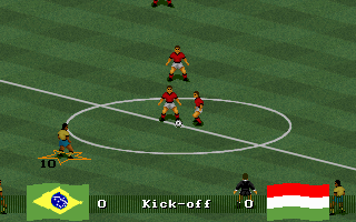FIFA International Soccer (DOS) screenshot: Kick-Off