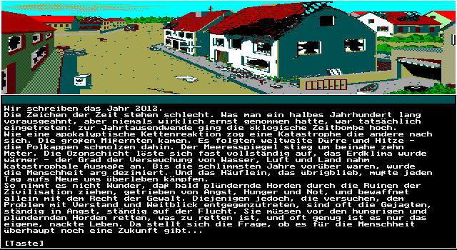 Das Stundenglas (DOS) screenshot: The prologue.
