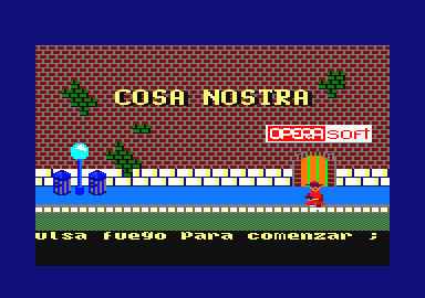 Cosa Nostra (Amstrad CPC) screenshot: Title screen
