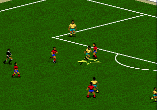 FIFA International Soccer (Genesis) screenshot: Weather and conditions can be chosen