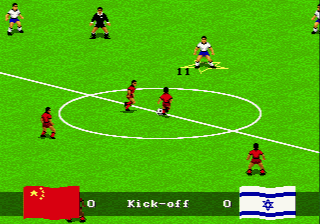 FIFA International Soccer (Genesis) screenshot: Kick-off