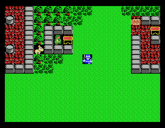 Dragon Warrior II (MSX) screenshot: Hey, nice dog!