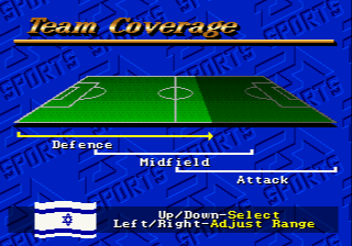 FIFA International Soccer (Genesis) screenshot: Team Coverage