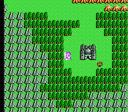 Dragon Warrior IV (NES) screenshot: World map