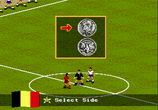 FIFA International Soccer (Genesis) screenshot: Selecting sides