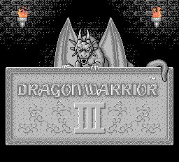 Dragon Warrior III (NES) screenshot: Title Screen