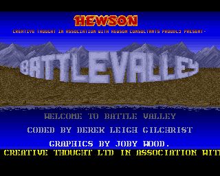 Battle Valley (Amiga) screenshot: Title screen