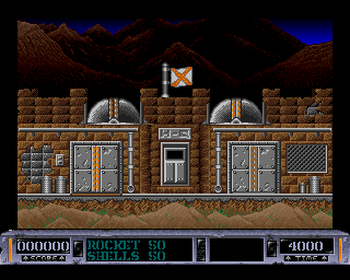 Battle Valley (Amiga) screenshot: The starting location