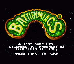 Battletoads in Battlemaniacs (SNES) screenshot: US Title Screen