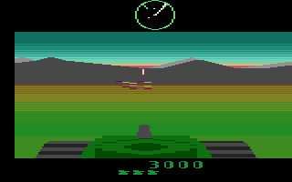 Battlezone (Atari 2600) screenshot: Destroyed an enemy