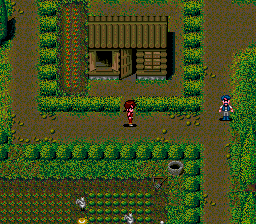 Cosmic Fantasy 2 (TurboGrafx CD) screenshot: Starting the game in your home village